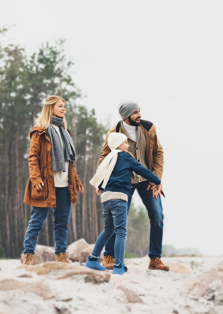 Familia en un bosque